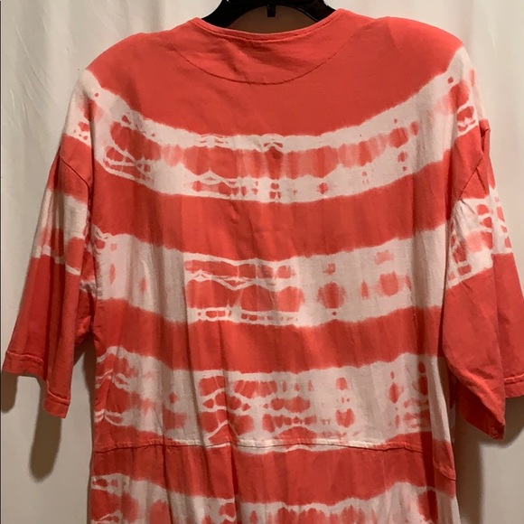 VINTAGE BLUE CACTUS KNIT ROMPER TYE/DYE SZ L COTTON - Picture 6 of 7